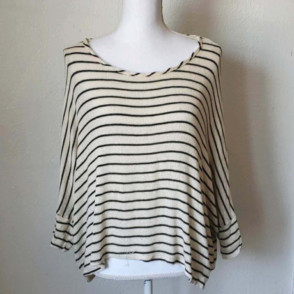 Slinky Striped Knit Sweater